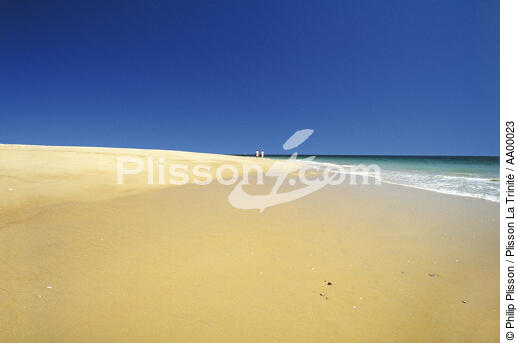 The vast beach of Houat. - © Philip Plisson / Plisson La Trinité / AA00023 - Photo Galleries - Morbihan