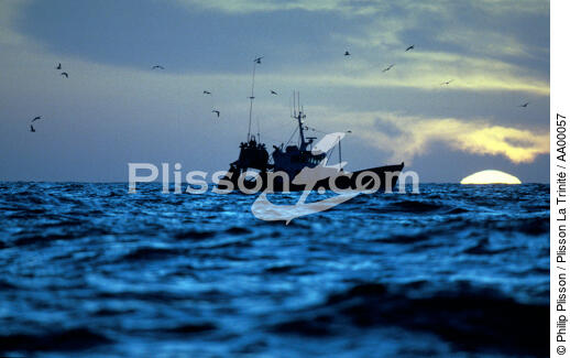 bateau de pêche du Guivinec (Finistère, 29) - © Philip Plisson / Plisson La Trinité / AA00057 - Photo Galleries - Fishing
