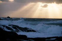 Tempête sur la côte de Penmarc'h. © Philip Plisson / Plisson La Trinité / AA00095 - Photo Galleries - Finistère