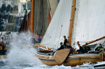 Dutch sprit for Brest 92. © Philip Plisson / Plisson La Trinité / AA00228 - Photo Galleries - Boat