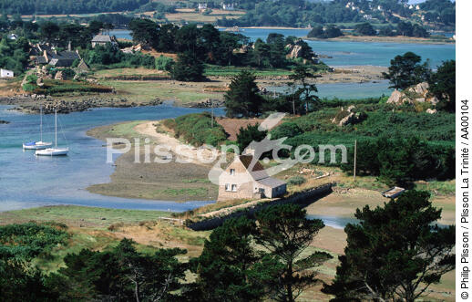 Vue de Buguélès - © Philip Plisson / Plisson La Trinité / AA00104 - Photo Galleries - Coastal landscape