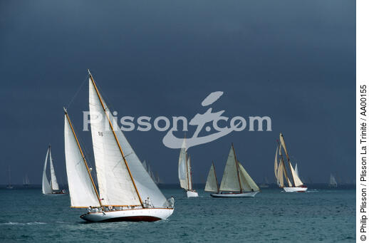 Flotte de voiliers à la Nioulargue . - © Philip Plisson / Plisson La Trinité / AA00155 - Photo Galleries - Racing