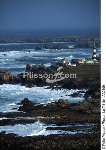 Ouessant, le phare de Créac'h - © Philip Plisson / Plisson La Trinité / AA03091 - Nos reportages photos - Phare [29]