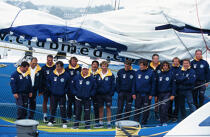 L'équipage du Club Med. © Guillaume Plisson / Plisson La Trinité / AA00372 - Nos reportages photos - Bateau