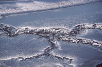 Ruisselets fantasques dans l'Aber-Wrac'h à marée basse. © Philip Plisson / Plisson La Trinité / AA00430 - Nos reportages photos - Vue aérienne