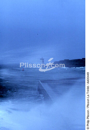 Gros temps sur Le Conquet. - © Philip Plisson / Plisson La Trinité / AA00449 - Photo Galleries - Maritime Signals