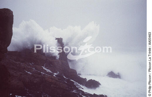 Tempête sur l'île de Ouessant (Finistère, 29) - © Philip Plisson / Plisson La Trinité / AA00463 - Nos reportages photos - Finistère