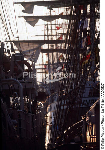 Le Cuauhtemoc pendant l'Armada de Rouen. - © Philip Plisson / Plisson La Trinité / AA00537 - Photo Galleries - Armada [The]