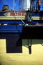 Coque du HMS Rose. © Philip Plisson / Plisson La Trinité / AA00557 - Nos reportages photos - Accastillage