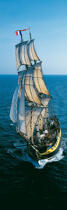 HMS Rose. © Philip Plisson / Plisson La Trinité / AA00564 - Nos reportages photos - Bateau