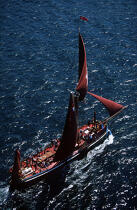 Barge de la Tamise, caboteur à livarde et tape cul. © Guillaume Plisson / Plisson La Trinité / AA00574 - Nos reportages photos - Vertical