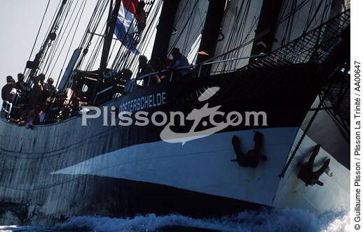 Proue de l'Oosterschelde. - © Guillaume Plisson / Plisson La Trinité / AA00647 - Photo Galleries - Three-masted schooner with topsails