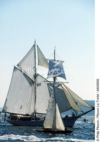 Pendant Brest 96, l'Etoile et un sloup. - © Philip Plisson / Plisson La Trinité / AA00656 - Photo Galleries - The Navy