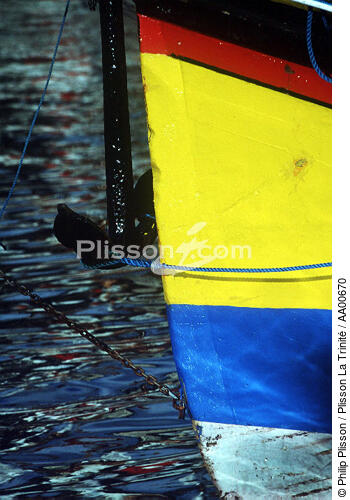 Ancre d'un voilier. - © Philip Plisson / Plisson La Trinité / AA00670 - Nos reportages photos - Monocoque