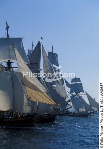 Grands voiliers pendant Brest 96. - © Philip Plisson / Plisson La Trinité / AA00687 - Photo Galleries - The major maritime celebrations in Brest