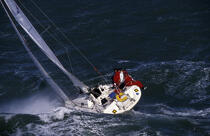 On the waves during the 1994 Spi Ouest France . © Philip Plisson / Plisson La Trinité / AA00733 - Photo Galleries - Ground shot