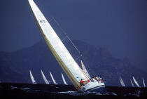 voilier au près. © Philip Plisson / Plisson La Trinité / AA00763 - Photo Galleries - Close to the wind