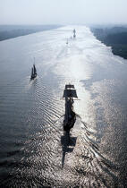 Le Belem pendant l'Armada. © Guillaume Plisson / Plisson La Trinité / AA00830 - Nos reportages photos - Trois-mâts barque