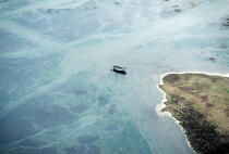 Mouillage à marée basse. © Philip Plisson / Plisson La Trinité / AA00905 - Photo Galleries - Aerial shot