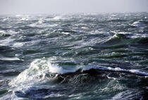 Brume et mer agitée. © Philip Plisson / Plisson La Trinité / AA00920 - Nos reportages photos - Environnement