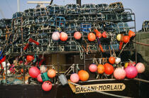 Matériel de pêche sur un bateau. © Philip Plisson / Plisson La Trinité / AA01058 - Photo Galleries - Lobster pot