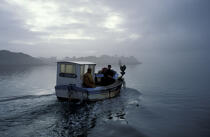 Caseyeur sur la Rance. © Philip Plisson / Plisson La Trinité / AA01064 - Photo Galleries - Lobster pot fishing boat