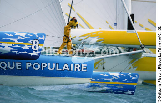 Banque Populaire et Chauss'Europ en bord à bord. - © Guillaume Plisson / Plisson La Trinité / AA01132 - Nos reportages photos - Course