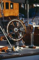 Barre à roue. © Guillaume Plisson / Plisson La Trinité / AA01165 - Nos reportages photos - Accastillage