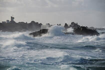 Ouessant, tempête. © Philip Plisson / Plisson La Trinité / AA01287 - Nos reportages photos - Côte sauvage
