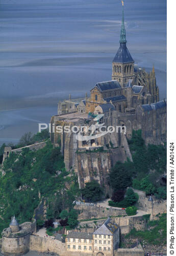 Le Mont-Saint-Michel. - © Philip Plisson / Plisson La Trinité / AA01424 - Nos reportages photos - Manche [La]