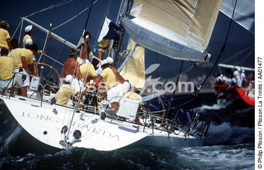 Equipage pendant une régate. - © Philip Plisson / Plisson La Trinité / AA01477 - Photo Galleries - Maxi-monohull Racing Yacht