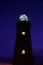 Phare irlandais, la nuit. © Philip Plisson / Plisson La Trinité / AA01487 - Photo Galleries - Slyne Head [lighthouse]