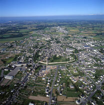 Vue aérienne de Guérande. © Philip Plisson / Plisson La Trinité / AA01515 - Nos reportages photos - Pays de Loire