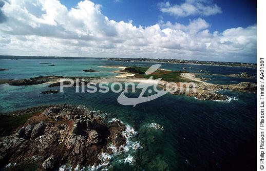 Trestel, côte de granit rose. - © Philip Plisson / Plisson La Trinité / AA01591 - Nos reportages photos - Ville [22]
