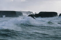 Gros temps sur Belle-Ile en mer. © Philip Plisson / Plisson La Trinité / AA01704 - Photo Galleries - Morbihan