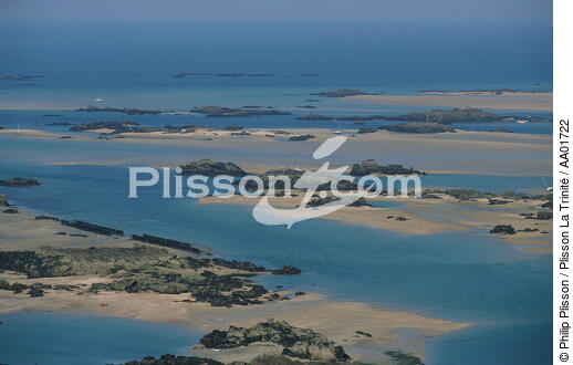 Vue aérienne de l'archipel de Chausey. - © Philip Plisson / Plisson La Trinité / AA01722 - Photo Galleries - Manche [The]