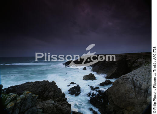 La côte sauvage à Belle-Ile-en-mer. - © Philip Plisson / Plisson La Trinité / AA01738 - Nos reportages photos - Côte sauvage