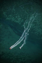 Ski nautique dans le Golfe du Morbihan. © Guillaume Plisson / Plisson La Trinité / AA01842 - Photo Galleries - Water skiing