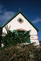 Une maison de la Trinité-sur-mer. © Philip Plisson / Plisson La Trinité / AA01944 - Nos reportages photos - Feuillage