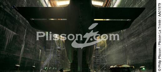 Nuclear submarine, Long Island. - © Philip Plisson / Plisson La Trinité / AA01979 - Photo Galleries - Shipyard