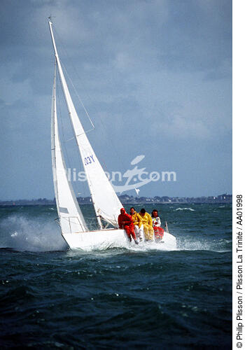 The Spi Ouest-France in Trinidad. - © Philip Plisson / Plisson La Trinité / AA01998 - Photo Galleries - Close to the wind
