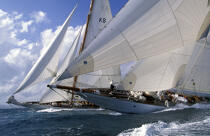 Luffing Match. © Philip Plisson / Plisson La Trinité / AA02067 - Photo Galleries - J Class yacht