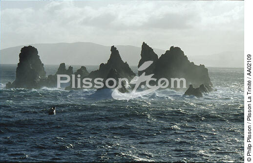 Proche du phare Cabo Ortegal, pêche pendant la tempête. - © Philip Plisson / Plisson La Trinité / AA02109 - Nos reportages photos - Gros temps