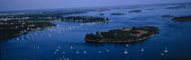 Golfe du morbihan. © Philip Plisson / Plisson La Trinité / AA02144 - Nos reportages photos - Panoramique horizontal
