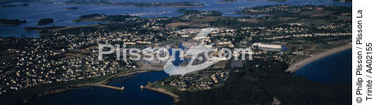 Vue aérienne du port du Crouesty. - © Philip Plisson / Plisson La Trinité / AA02155 - Nos reportages photos - Panoramique horizontal