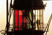 Gros plan du phare Kéréon. © Philip Plisson / Plisson La Trinité / AA02211 - Nos reportages photos - Gardien de phare