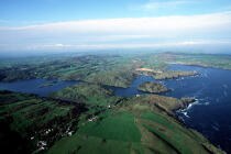 Paysage irlandais, vue aérienne. © Philip Plisson / Plisson La Trinité / AA02310 - Nos reportages photos - Paysage intérieur