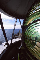 Lentille du phare de Skellig. © Philip Plisson / Plisson La Trinité / AA02393 - Nos reportages photos - Skellig Michael