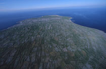 Vue aérienne d'Inisheer. © Philip Plisson / Plisson La Trinité / AA02447 - Nos reportages photos - Irlande