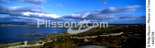 Paysage du Connemara. - © Philip Plisson / Plisson La Trinité / AA02758 - Nos reportages photos - Muret